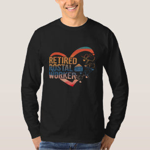 T-shirt Travailleur de la poste retraité Retraite par cour