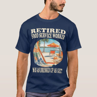 T-shirt Travailleur de la restauration à la retraite Relaa