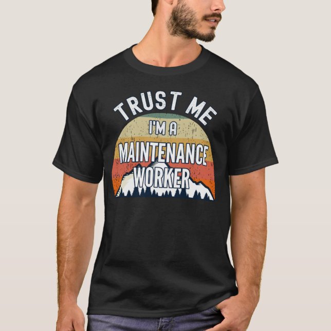 T-shirt Travailleur de maintenance Je suis un responsable  (Devant)