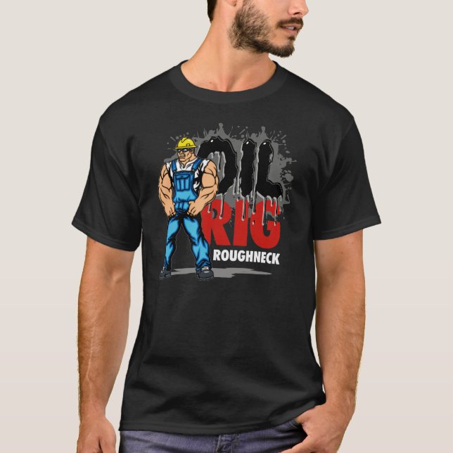 T-SHIRT TRAVAILLEUR DE PLATE-FORME PÉTROLIÈRE (Devant)