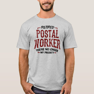 T-shirt Travailleur de poste retraité Mailman Retraite Fun