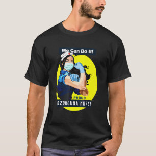 T-shirt Travailleur de première ligne Dzongkha fier Rosie
