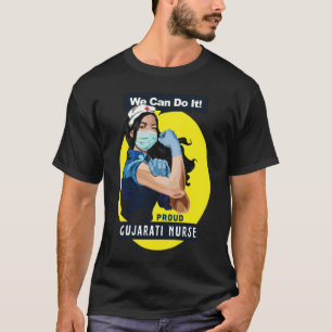 T-shirt Travailleur de première ligne Gujarati fière Rosie