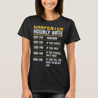 T-shirt Travailleur du bois à taux horaire vintage