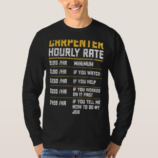 T-shirt Travailleur du bois à taux horaire vintage