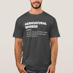 T-shirt Travailleur laitier - Définition de travail amusan