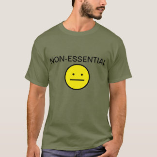 T-shirt travailleur non essentiel
