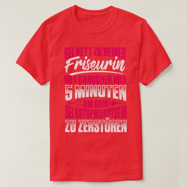 T-shirt Travailleur ou grand coiffeur (Design devant)