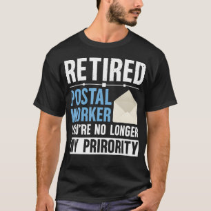 T-shirt Travailleur postal à la retraite drôle Cadeau de r