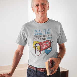 T-shirt Travailleur Postal à la Retraite Facteur Je suis R