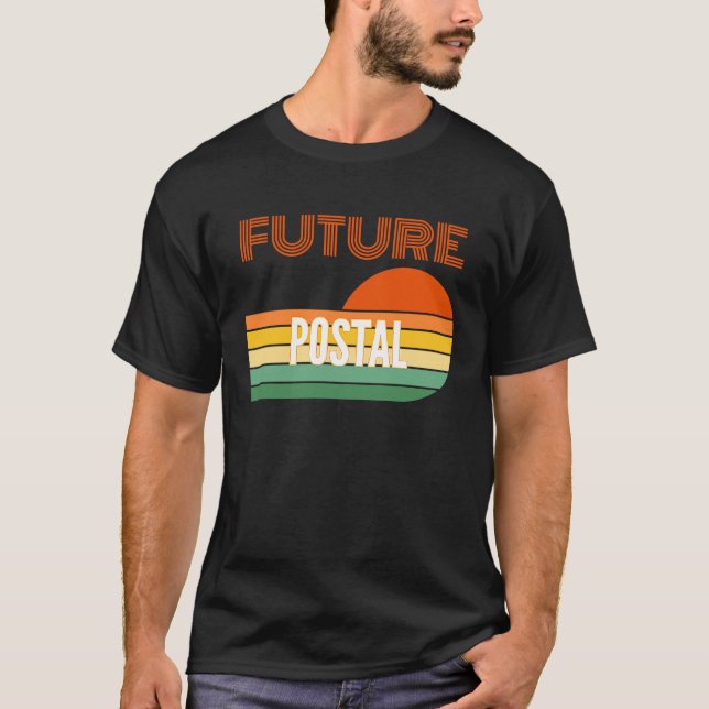 T-shirt Travailleur postal, futur travailleur postal (Devant)