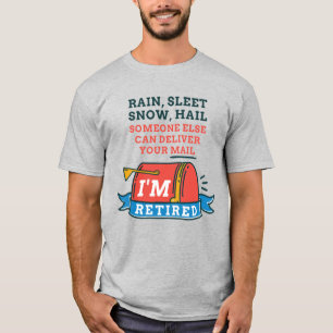 T-shirt Travailleur Postal Retraité Facteur Retraite
