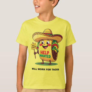 T-shirt Travailleur pour Tacos – Chemise drôle de nourritu