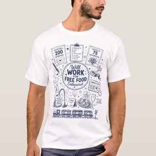 T-shirt Travailleur pour un enthousiaste de la nourriture
