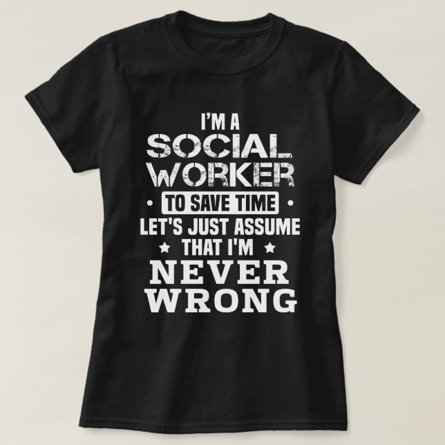 T-shirt Travailleur social (Design devant)