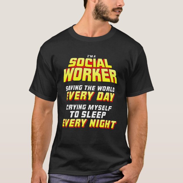 T-shirt Travailleur social (Devant)