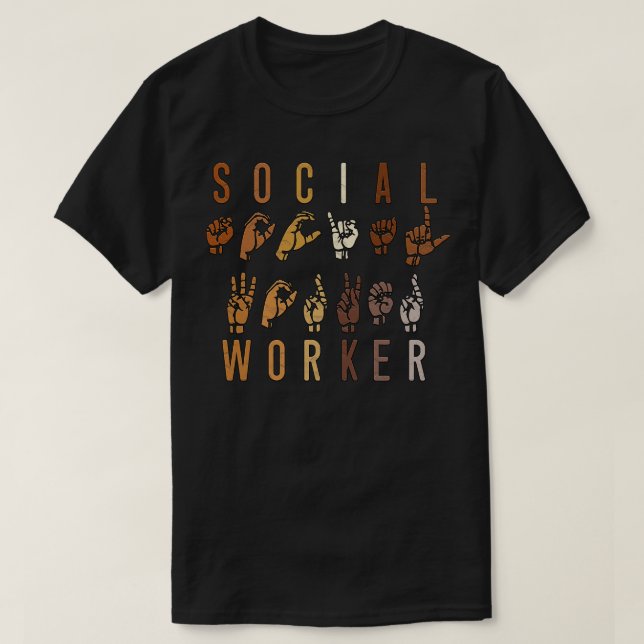 T-shirt Travailleur social ASL (Design devant)