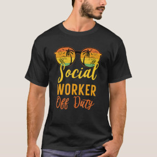 T-shirt Travailleur social en congé de travail Camp de vac