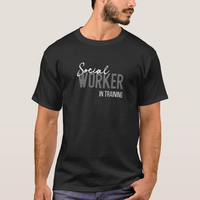 T-shirt Travailleur Social En Formation (Devant)