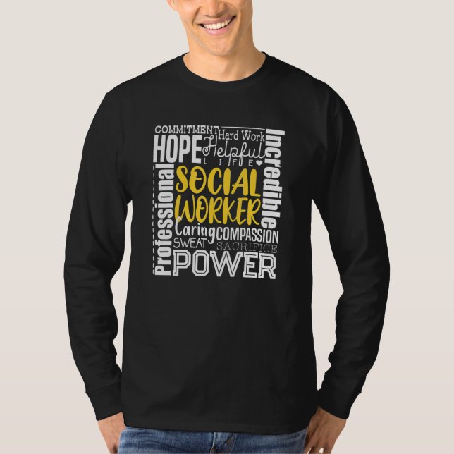 T-shirt Travailleur social fonctionnaire 4 (Devant)