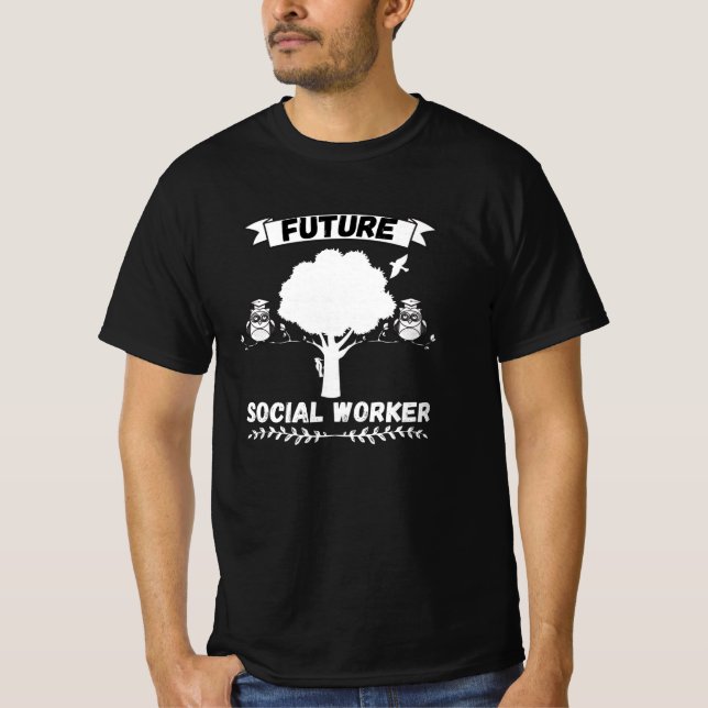 T-shirt Travailleur social futur - Profession (Devant)