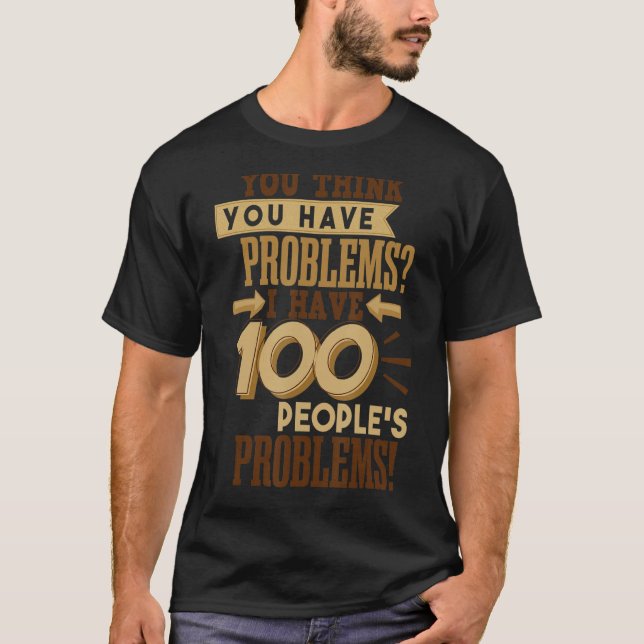 T-shirt Travailleur social Humour (Devant)