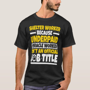 T-shirt Travailleuse d'un refuge pour animaux amatrice de 