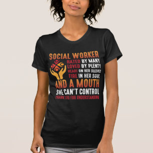 T-shirt Travailleuse sociale Éducatrice Travailleuse soci