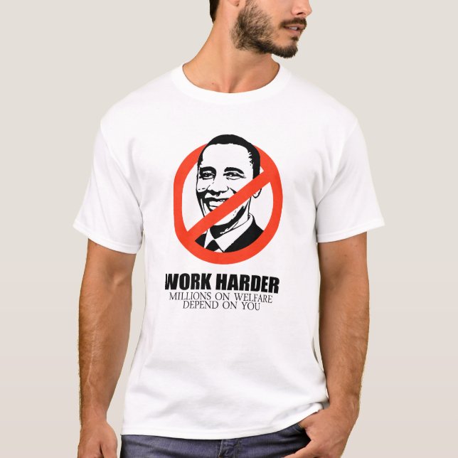 T-shirt Travaillez plus dur parce que les millions sur (Devant)