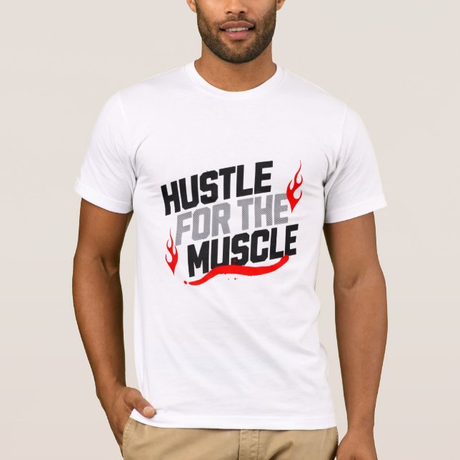 T-shirt Travaillez pour les muscles 💪🏿 motivation  (Devant)