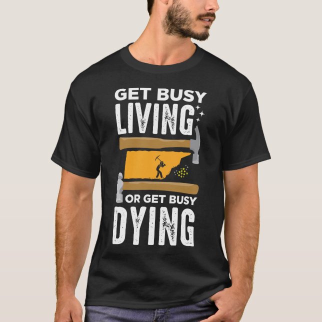T-shirt Travaillez-vous ou travaillez-vous à l'extraction  (Devant)