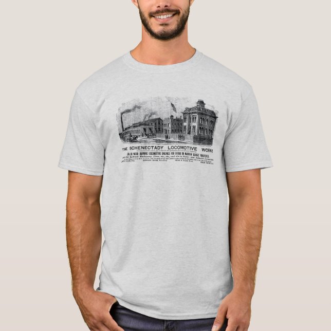 T-shirt Travaux locomotifs d'Alco-Schenectady, 1870 (Devant)