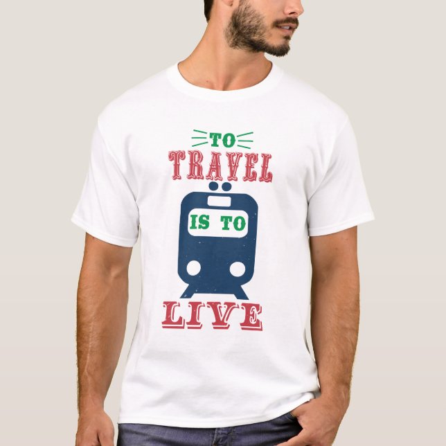 T-shirt Travel Slogan (Devant)