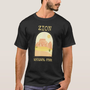 T-shirt Travel Zion National Park Randonnées Retro Mountai