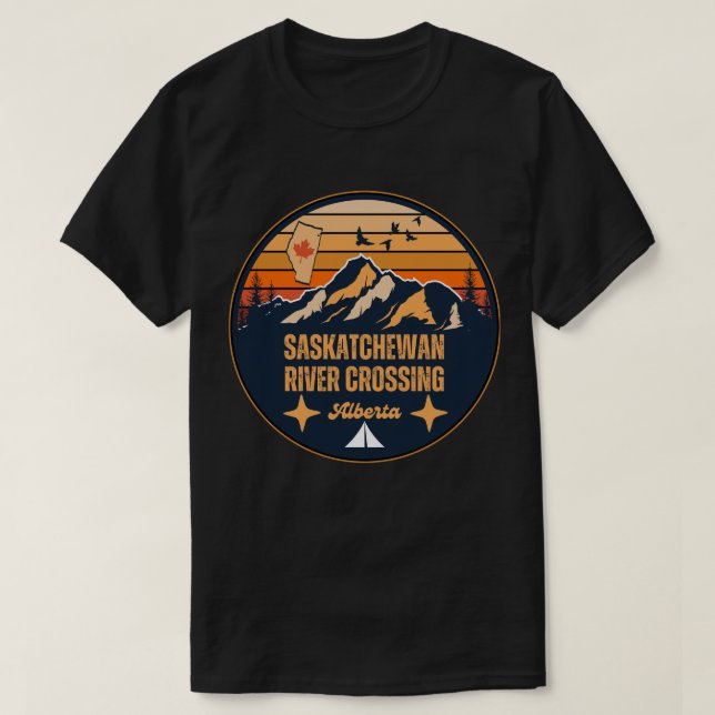 T-shirt Traversée de la rivière Saskatchewan, Alberta (Design devant)