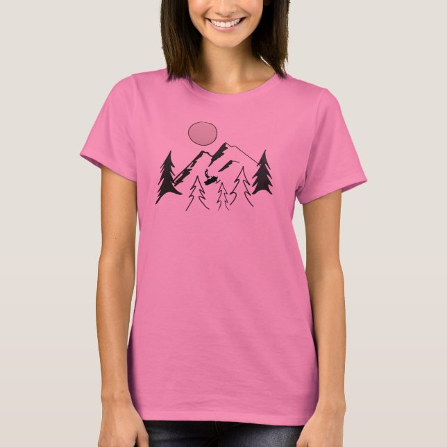 T-shirt Traverser La Ligne Ridge (Devant)