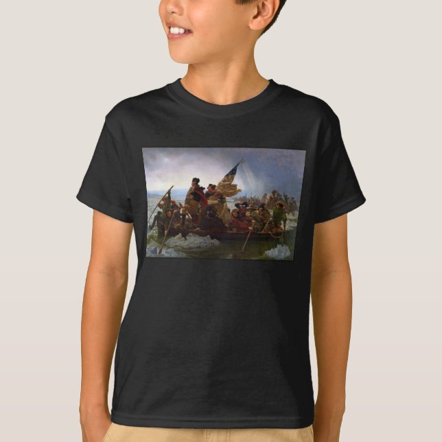 T-shirt Traverser le Delaware 1776 : Général George Washin (Devant)