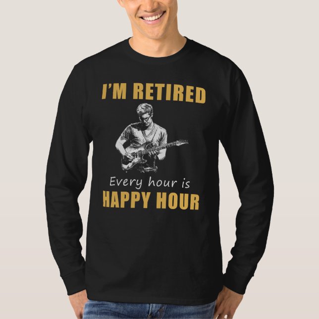 T-shirt Traverser Les Bliss De Retraite ! Joyeuse Heure Gu (Devant)