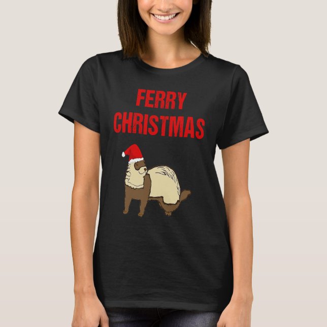 T-shirt Traversier de Noël   Ferre pour Noël (Devant)