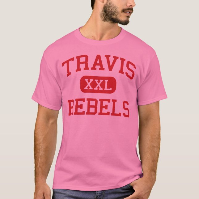 T-shirt Travis - rebelles - lycée - Austin le Texas (Devant)