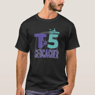 T-shirt Treasure Seek Motif T5 Geocacher Escalade Kayaking