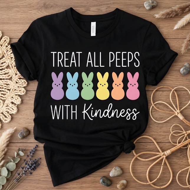 T-shirt Treat All Peeps With Kindness Easter Teacher (Créateur téléchargé)