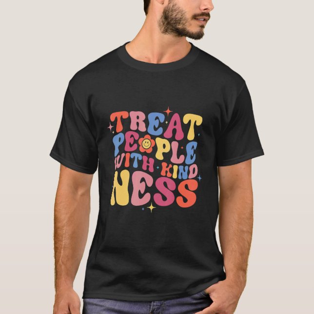 T-shirt Treat People With Kindness  Trendy TPWK Preppy (Devant)