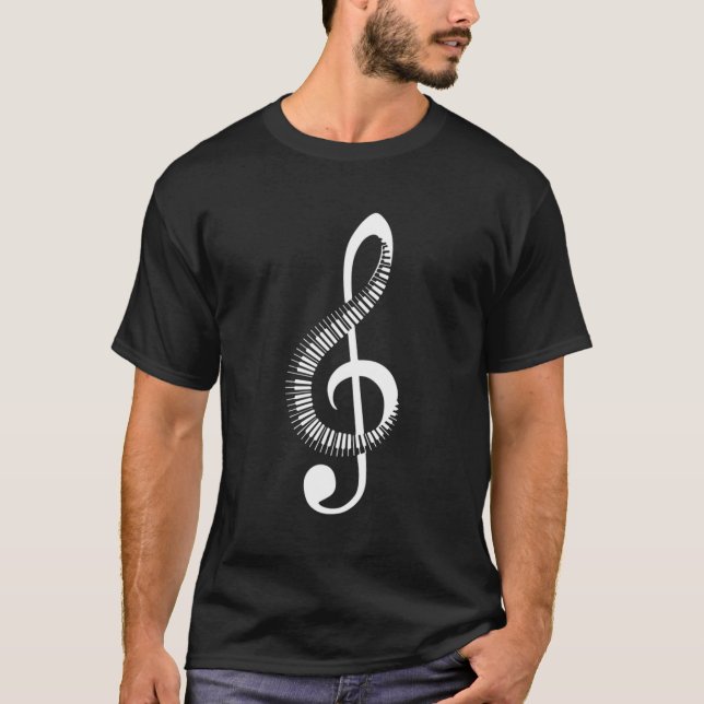 T-shirt Treble Clef Music (Devant)
