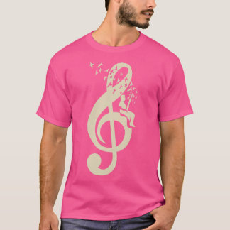 T-shirt Treble Clef Music Bassoon Vintage