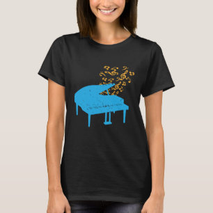 T-shirt Treble Clef Musicien Piano Player Cadeau Royal Pia