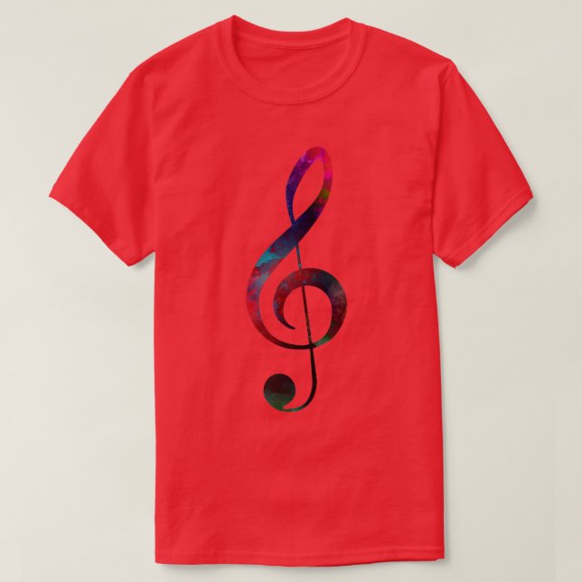 T-shirt treble clef trebleclef musique (Design devant)