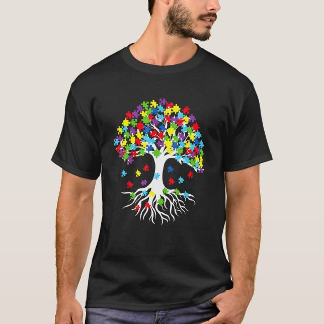 T-shirt Tree Of Life Mois de la sensibilisation à  (Devant)