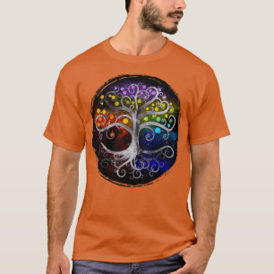 T-shirt Tree of life Silver Swirl
