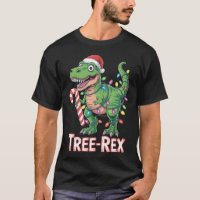 Tree-Rex – T-Rex avec canne en sucre & lumières